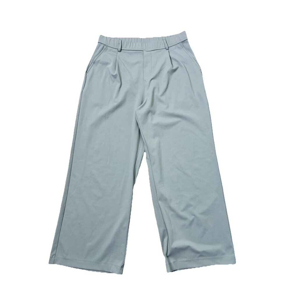 Halara Flex Wide Leg Pants Women Petite Gray High Waisted Work Pant LARGE